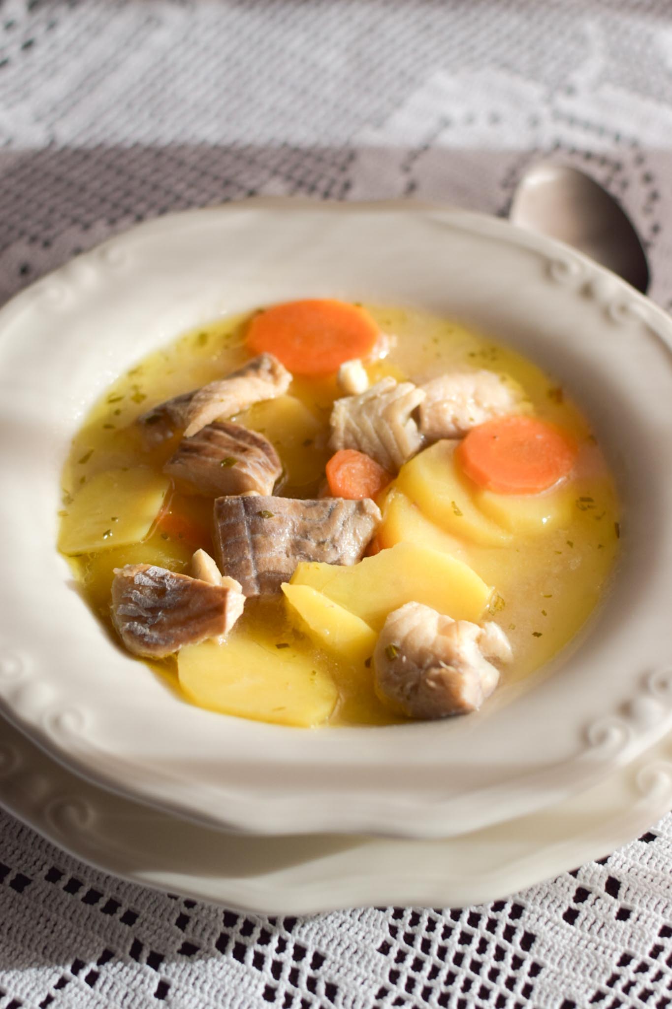 Food photography - Gregada - traditional Croatian fish stew and Dalmatian cuisine